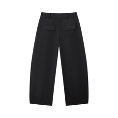 Women's Casual High-Waist Nine-Part Curved Pants