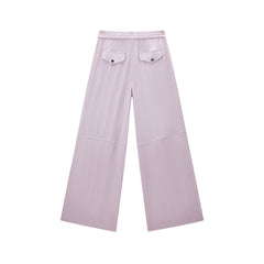 Women's Lyocell Wide-Leg Cargo Pants