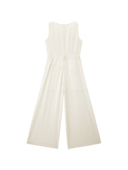 Women's wide-leg casual jumpsuit