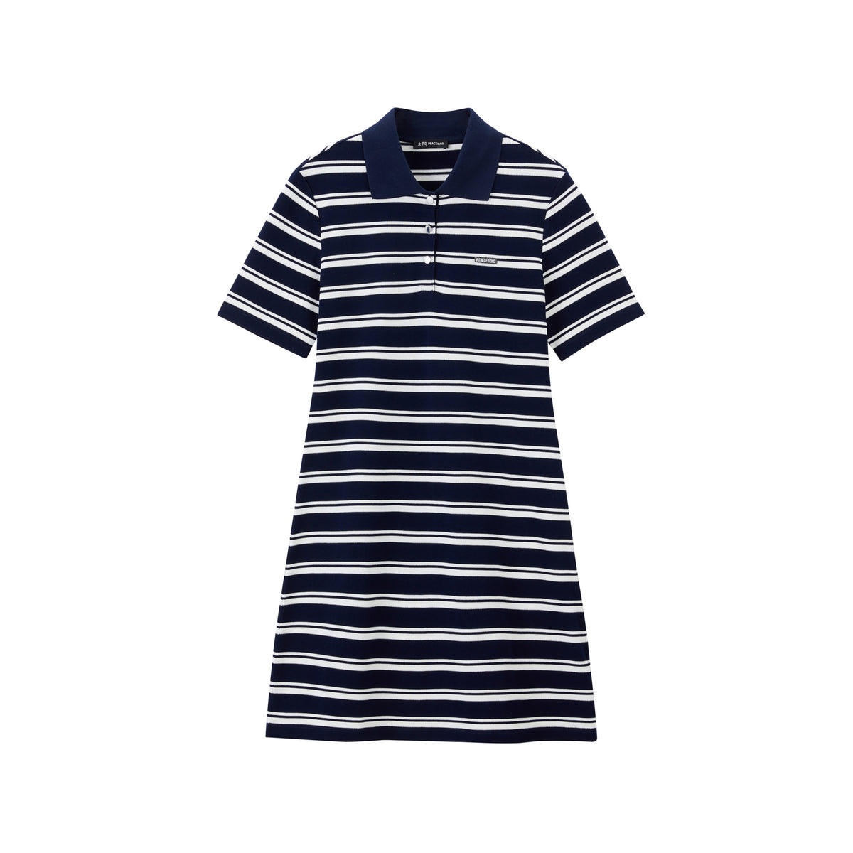 Women's Striped Polo Knit Dress