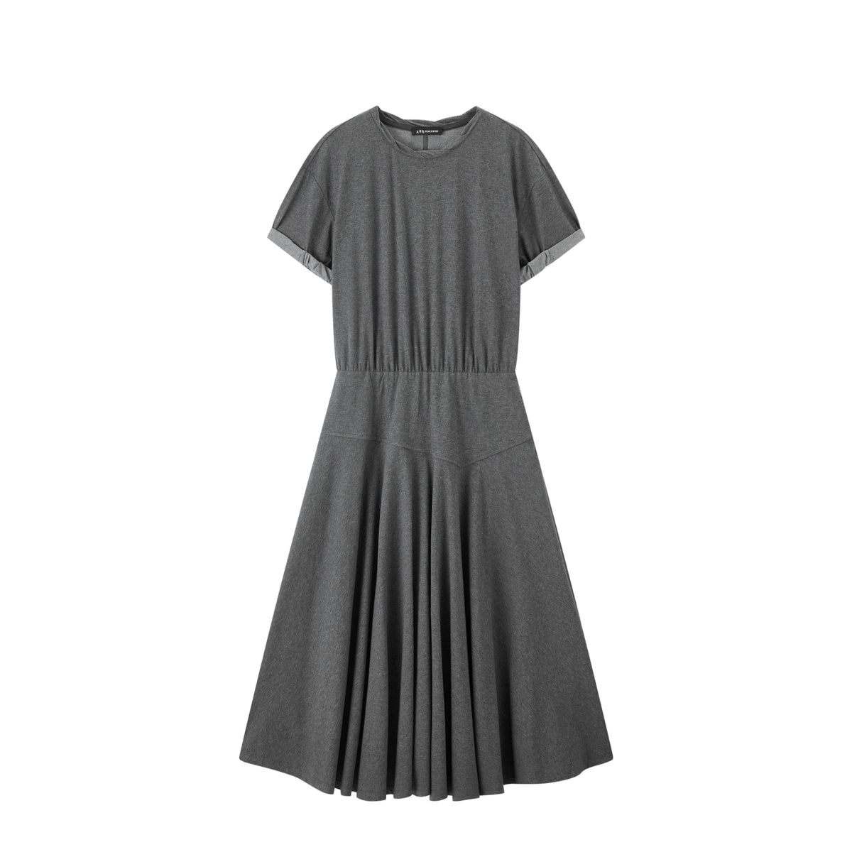 Women's office style fitted waist long dress