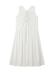 Women's 3D Flower White Vest Dress