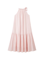 Women's French-style pink halter dress