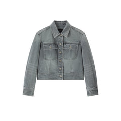 Women's Streetwear Cropped Denim Jacket