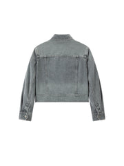 Women's Streetwear Cropped Denim Jacket