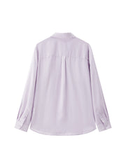 Women's casual lightweight sheer long-sleeve blouse