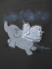 Women's Dumbo Applique Short Sleeve T-Shirt