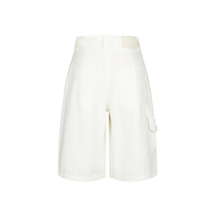Women's High-Waist Straight-Leg Denim Shorts