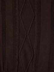 Women's Preppy Contrast-Trim Knit Faux-Layer Cardigan