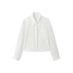 Women's Long-Sleeve Shirt with Detachable Tie