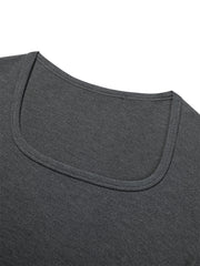 Women's U-Neck Twist-Waist Dress