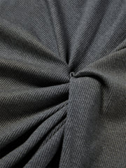 Women's U-Neck Twist-Waist Dress