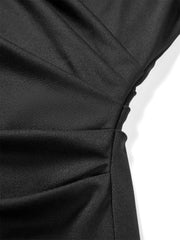 Women's Sleeveless Ruched-Waist Dress