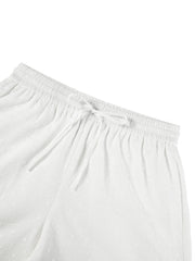 Women's Casual Embroidered Hollow Out Shorts
