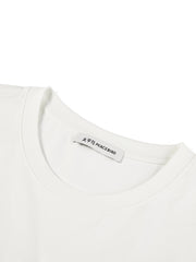 Women's Casual Lace Patchwork Letter  T-Shirt