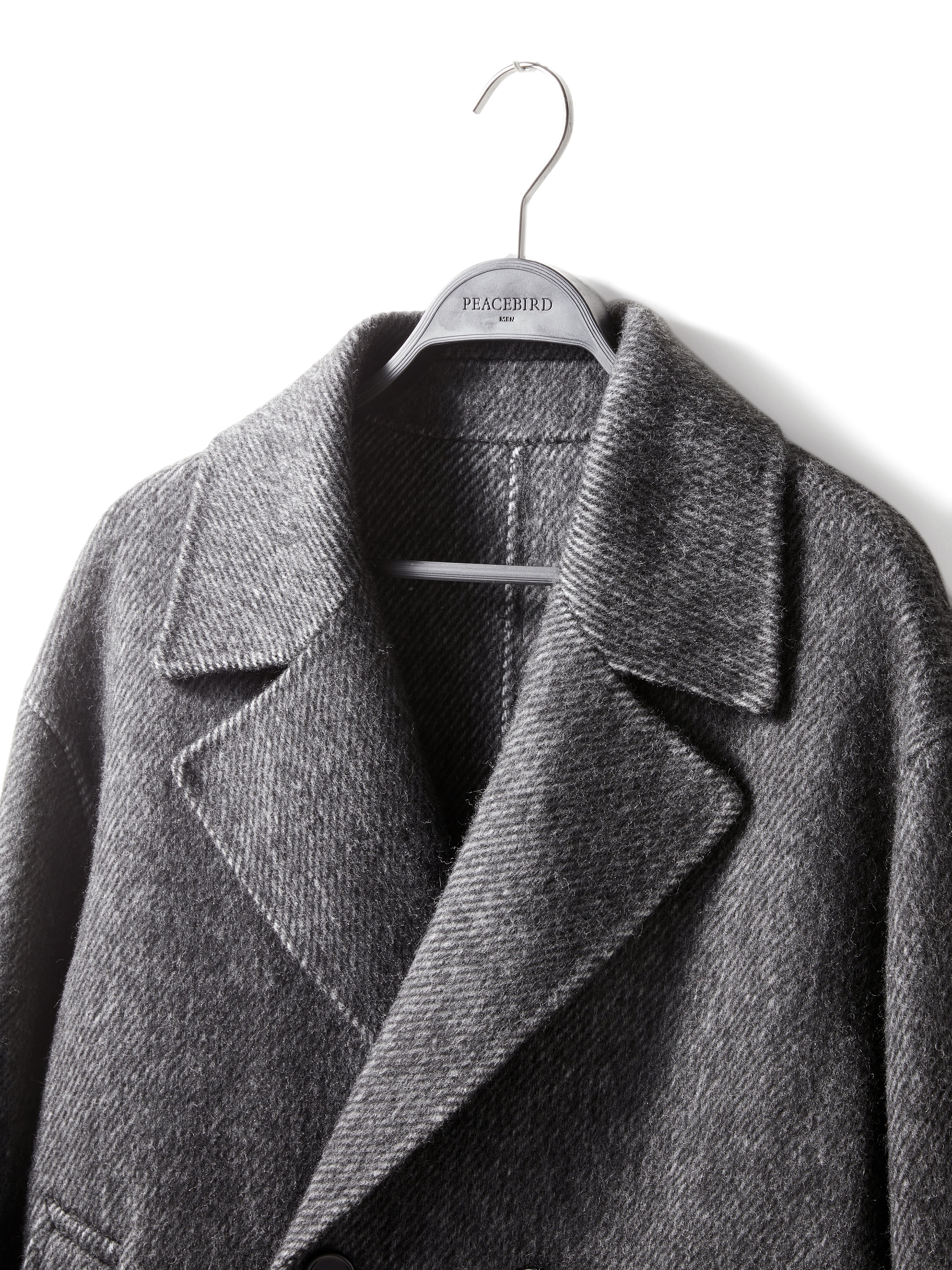 Men's Double-Breasted Wool Coat