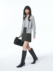 Women's Asymmetrical Paneled A-Line Skirt