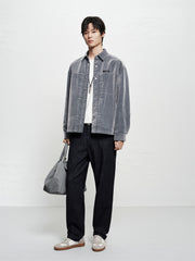 Men's Flocked Denim Jacket