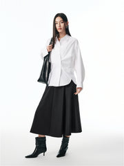 Women's Oversized Pleated Shirt