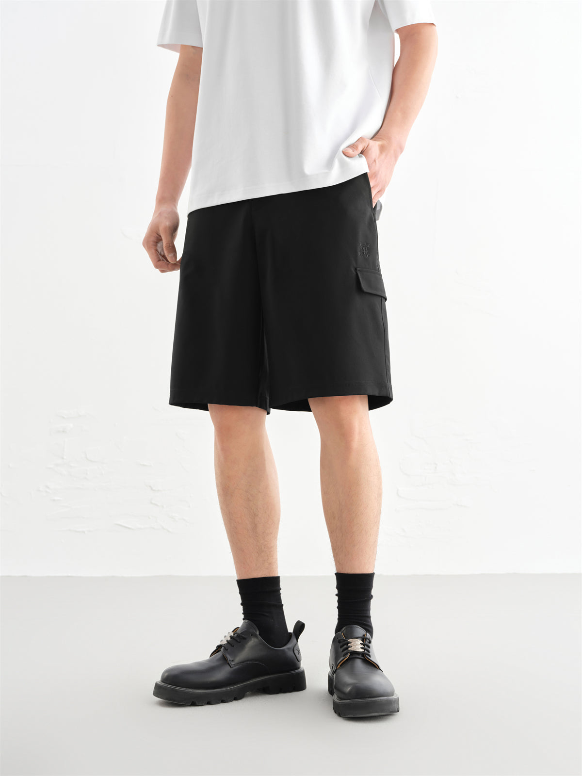 Men's Cooling Embroidered Shorts