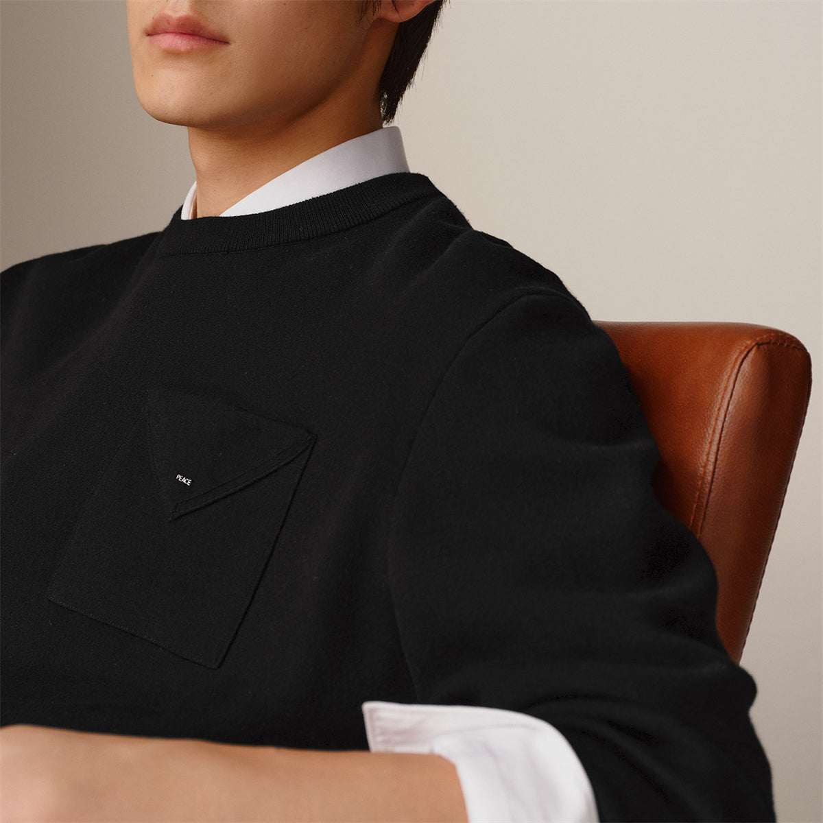 Men's Basic Solid Knit Sweater