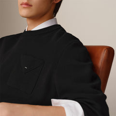 Men's Basic Solid Knit Sweater