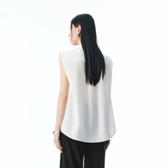 Women's Sleeveless Acetate Shirt