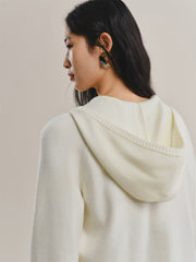 Women's Hooded Double-Zip Knit Cardigan