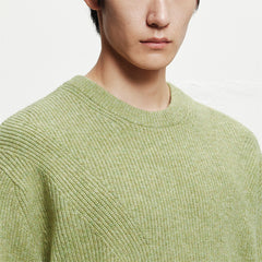 Men's Relaxed Solid Crewneck Sweater