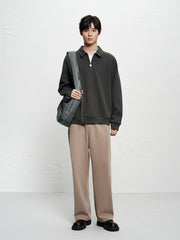 Men's Heavyweight Embroidered Cotton Sweatshirt