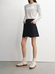 Women's Navy A-Line Mini Skirt