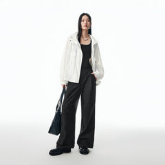 Women's Drop-Shoulder Cropped Jacket