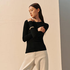 Women's Round Neck Wool Pullover