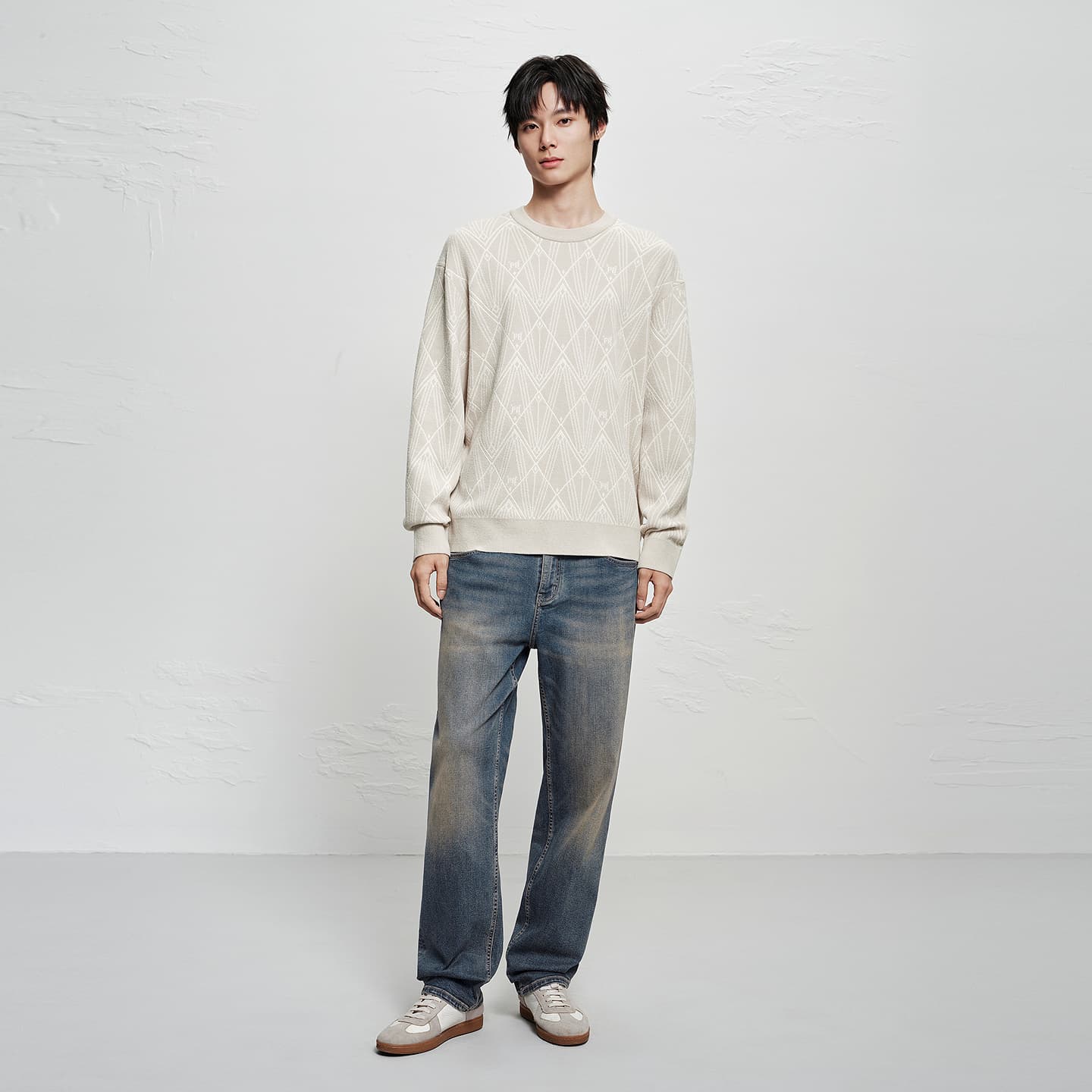 Men's Ombre Washed Straight Jeans