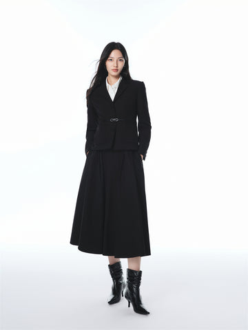 Women's Commuter Blazer with Detachable Belt