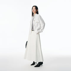 Women's Relaxed Cropped TENCEL Denim Jacket