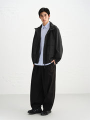 Men's Drawstring Outdoor Hooded Jacket