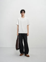 Men's Ombre Cotton-Blend Wide-Leg Jeans