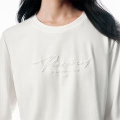 Women's Lyocell T-Shirt with Water-Soluble Embroidery