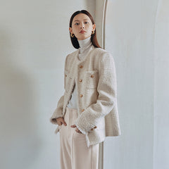 Women's Raw Edge Tweed Jacket