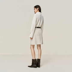 Women's Lyocell Denim-Look A-Line Mini Skirt