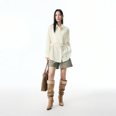 Women's Deconstructed Textured Shirt