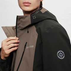 Men's Contrast-Panel Hooded Jacket