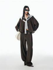 Women's Cropped Jacket with Tulip Hem