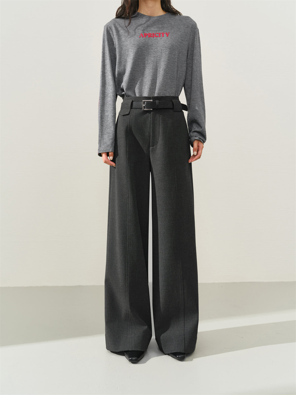 Women's High-Waist Straight-Leg Suit Trousers