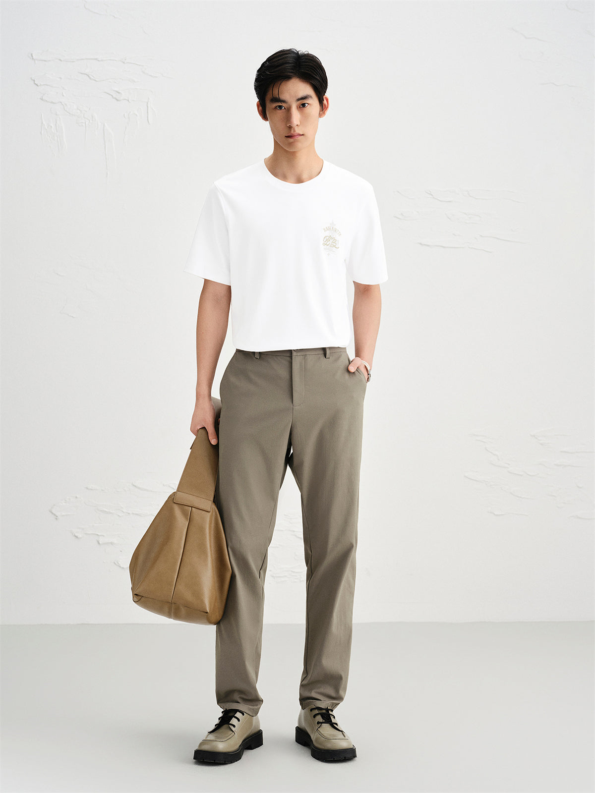 Men's Embroidered Crewneck T-Shirt