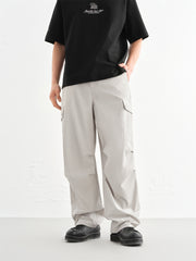 Men's Pleated Utility Parachute Pants