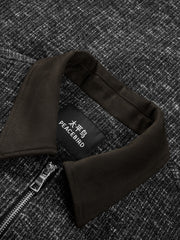 Men's Casual Barn-Style Knit Padded Jacket