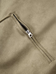 Men's Barn-Style Faux-Suede Quilted-Lined Jacket