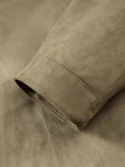 Men's Barn-Style Faux-Suede Quilted-Lined Jacket